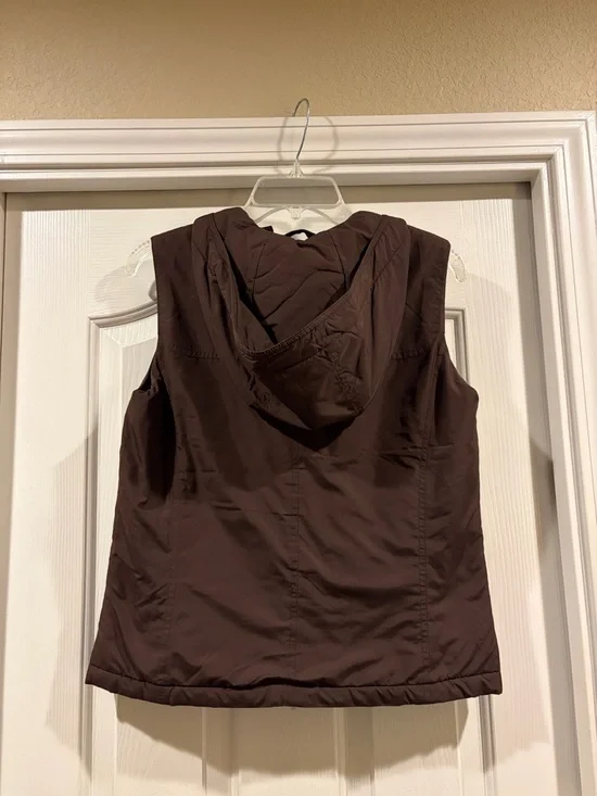 Ralph Lauren Brown Hooded Toggle Vest size Small exc. cond - Picture 6 of 6
